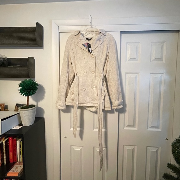 NWT Lined fleece pea coat - Picture 7 of 9